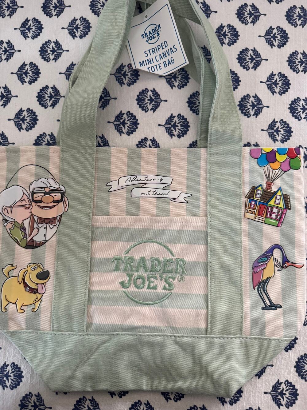 Disney UP Carl Ellie Kevin  Custom Made Trader Joes Mini Tote